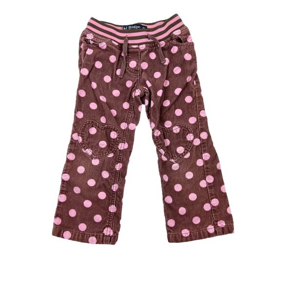 Mini Boden Polka Dot Corduroy Pants - Picture 1 of 6